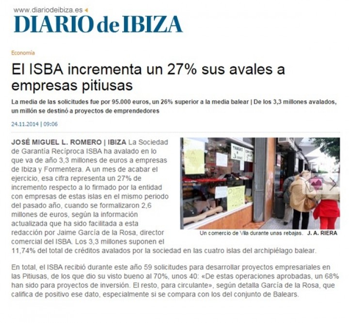 Fuerte incremento de avales en Ibiza y Formentera